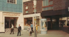 Rear of Woolworths and Duncan Foster 1970s